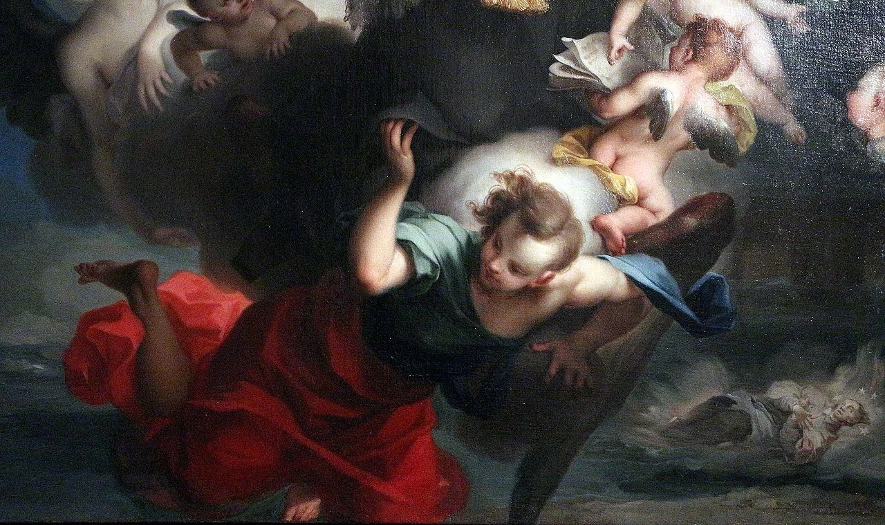 San Giovanni Nepomuceno in gloria - Fondazione Cavallini Sgarbi, dettaglio 2